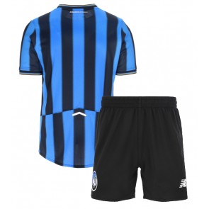 Atalanta Hjemmebanetrøje Børn 2025-26 Kortærmet (+ Korte bukser)